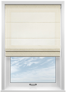 Padua Voile, Ivory - Roman Blind